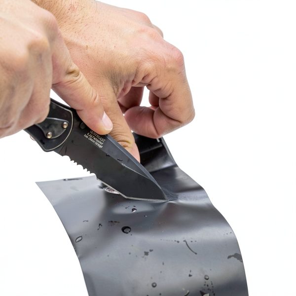 T-Rex Heavy Duty Waterproof Tape 4" x 5' Butyl Repair Roll Black-3