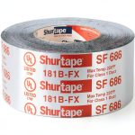 Shurtape SF 686 UL ShurMASTIC Butyl Foil HVAC Tape 3in x 33.3yd Silver-0